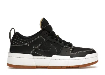 Pre-owned Nike Dunk Low Disrupt Gum (women's) Sneakers In Black/white/gum Medium Brown In Multi