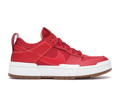 Pre-owned Nike Dunk Low Disrupt Red Gum (women's) Sneakers In Gym Red/summit White/gum Medium Brown