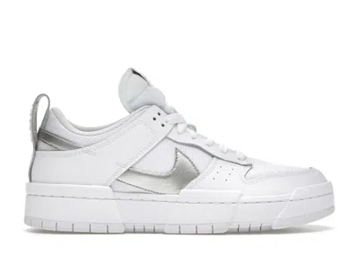 Pre-owned Nike Dunk Low Disrupt (women's) Sneakers In White/metallic/silver