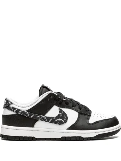 Nike Dunk Low Ess "black Paisley" Sneakers In White