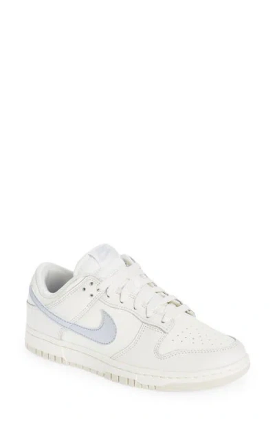 Nike Dunk Low Ess Sneaker In Sail/oxygen Purple/phantom