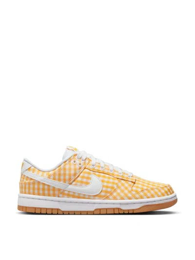 Nike Dunk Low Ewt 'gingham' Sneakers In Yellow