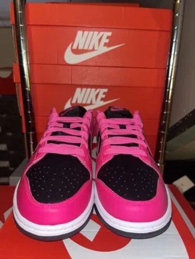 Pre-owned Nike Dunk Low Fierce Pink Fireberry Black Rose Dd1503-604 Sneakers Shoes Sz 8.5