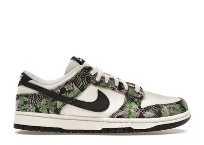 Pre-owned Nike Dunk Low Floral Tapestry (women's) Sneakers In Phantom/black/light Magenta