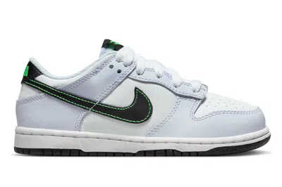 Pre-owned Nike Dunk Low Football Grey Green Strike (ps) In White/black-football Grey-green Strike