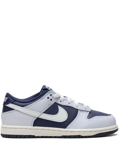 Nike Kids' Dunk Low "football Grey/midnight Navy/summit White" Sneakers