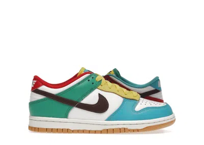 Pre-owned Nike Dunk Low Free 99 Sneakers In White/light Chocolate/roma Green