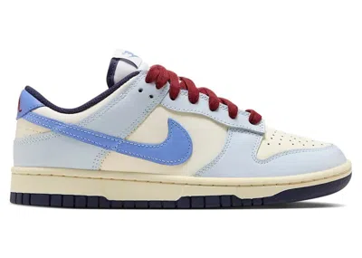 Pre-owned Nike Dunk Low From  To You (women's) Sneakers In Pale Vanilla/photo Blue/gym Red