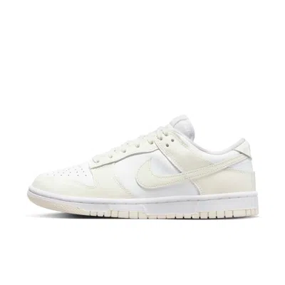 Nike Dunk Low Fz4347-100 Sneaker Women White Blue Leather Lifestyle Shoes Fd1289
