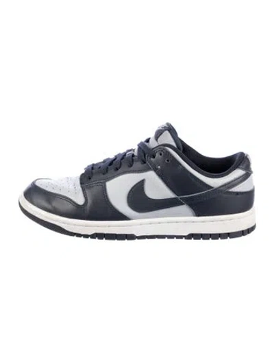 Pre-owned Nike Dunk Low Georgetown Sneakers In Blue