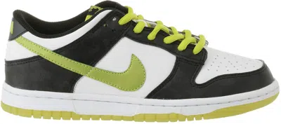 Pre-owned Nike Dunk Low Glow In The Dark Sneakers In White/bright Cactus/black In Multi