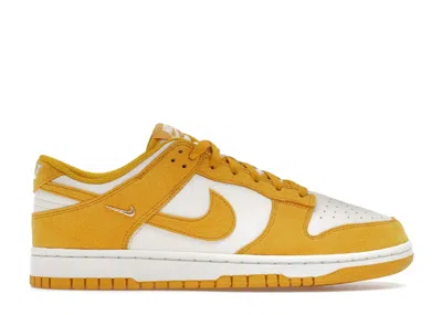 Pre-owned Nike Dunk Low Gold Mini Swoosh (women's) Sneakers In Dark Sulfur/pale Ivory In Multi