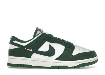 Pre-owned Nike Dunk Low Gold Mini Swoosh (women's) Sneakers In Summit White/gorge Green/sail