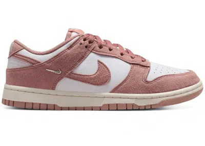Pre-owned Nike Dunk Low Gold Mini Swoosh (women's) Sneakers In Summit White/rose Whisper/sail