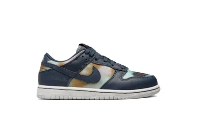 Pre-owned Nike Dunk Low Graffiti Sneakers In Navy Blue