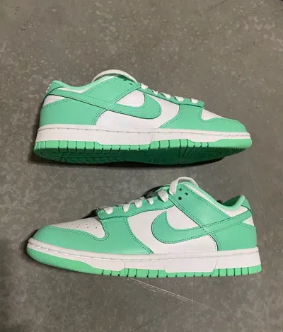 Pre-owned Nike Dunk Low Green Glow White Womens Sb Rare Dd1503-105 Size 7 - 9