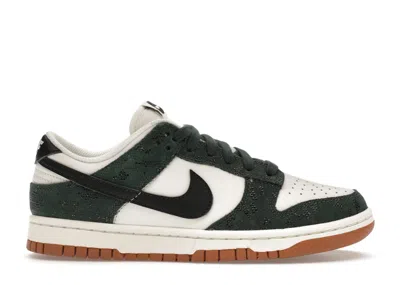 Pre-owned Nike Dunk Low Green Snake (women's) Sneakers In Pro Green/sail/gum Medium Brown In Multi