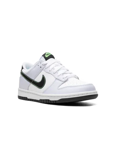 Nike Kids' Dunk Low "grey/green Strike" Sneakers
