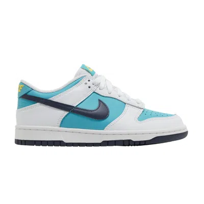 Pre-owned Nike Dunk Low Gs 'dusty Cactus Thunder Blue' | Teal | Kid's Size 4