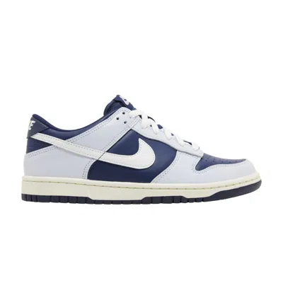 Pre-owned Nike Dunk Low Gs 'football Grey Midnight Navy' | Blue | Kid's Size 4