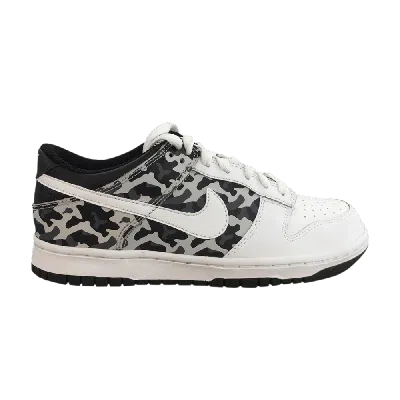 Pre-owned Nike Dunk Low Gs 'grey Camo' In White