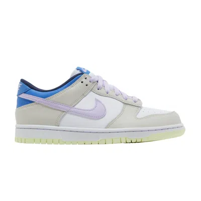 Pre-owned Nike Dunk Low Gs 'khaki Blue Pink' | Brown | Kid's Size 5.5
