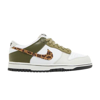 Pre-owned Nike Dunk Low Gs 'leopard' | White | Kid's Size 5