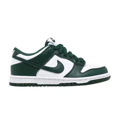 Pre-owned Nike Dunk Low Gs 'michigan State' | White | Kid's Size 4