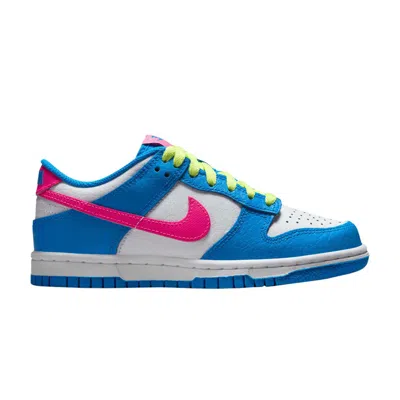 Pre-owned Nike Dunk Low Gs 'photo Blue Hyper Pink' | Kid's Size 7