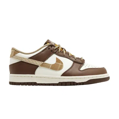 Pre-owned Nike Dunk Low Gs 'plaid Brown' | Kid's Size 5.5