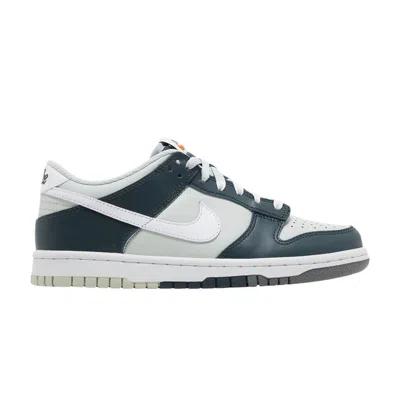 Pre-owned Nike Dunk Low Gs 'split - Deep Jungle' | Blue | Kid's Size 6