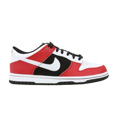 Pre-owned Nike Dunk Low Gs 'sport Red Black' | Kid's Size 6.5