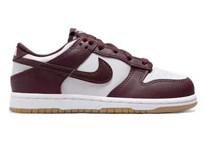 Pre-owned Nike Dunk Low Gum Sneakers In White/burgundy Crush/gum Light Brown In Multi