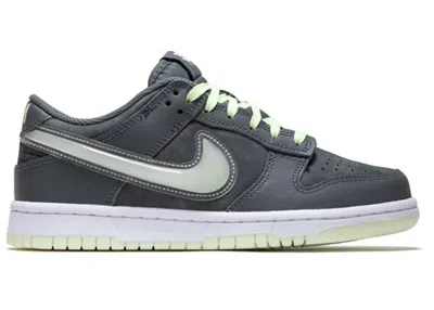 Pre-owned Nike Dunk Low Halloween Glow In The Dark Sneakers In Iron Grey/lime Ice/cool Grey