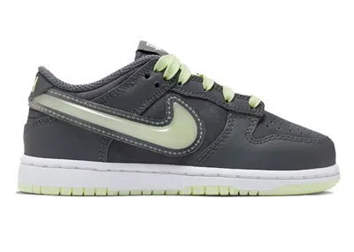 Pre-owned Nike Dunk Low Halloween Glow In The Dark Sneakers In Iron Grey/lime Ice/white