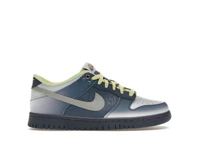 Pre-owned Nike Dunk Low Halloween I Am Fearless Sneakers In Diffused Blue/blue Tint/luminous Green In Multi