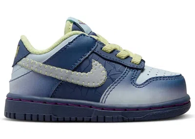 Pre-owned Nike Dunk Low Halloween I Am Fearless Sneakers In Diffused Blue/blue Tint/luminous Green