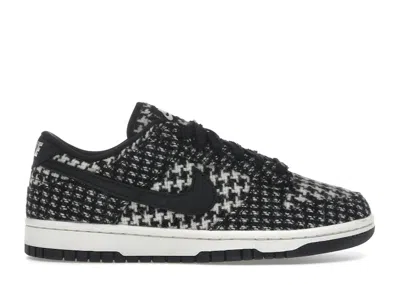 Pre-owned Nike Dunk Low Harris Tweed White Black (women's) Sneakers In Multi