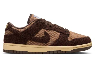 Pre-owned Nike Dunk Low Harris Tweed (women's) Sneakers In Sesame/violet Mist/baroque Brown