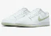 Nike Dunk Low Honeydew In White