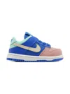 Nike Dunk Low "hyper Royal/emerald Rise/red Stardust/sanddrift" Sneakers In Blue