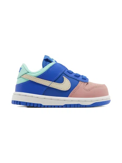 Nike Kids' Dunk Low "hyper Royal/emerald Rise/red Stardust/sanddrift" Sneakers In Blue
