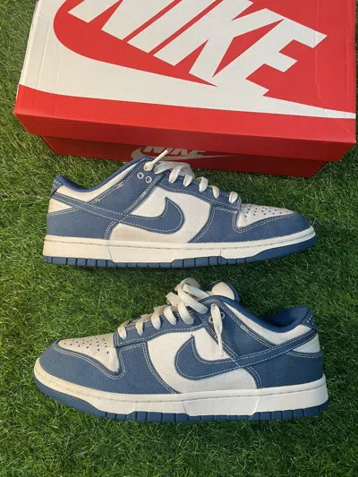Pre-owned Nike Dunk Low Industrial Blue Shoes
