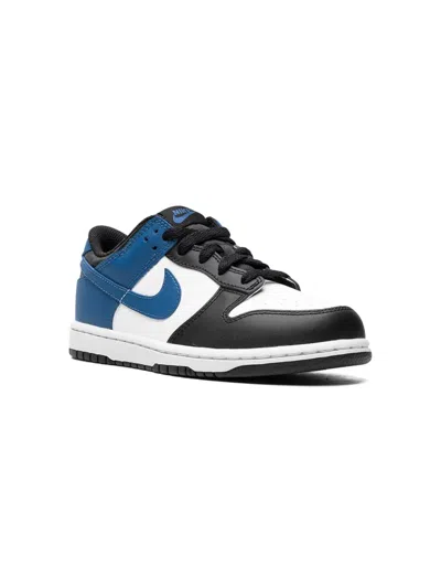 Nike Kids' Dunk Low "industrial Blue" Sneakers In White