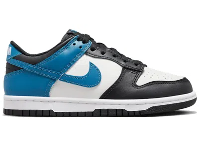 Pre-owned Nike Dunk Low Industrial Blue Sneakers In Summit White/black In Multi