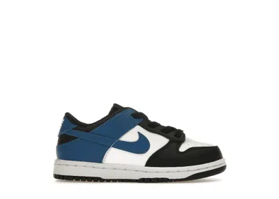 Pre-owned Nike Dunk Low Industrial Blue Sneakers In Summit White/black In Multi