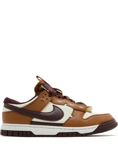 Nike Dunk Low Jumbo Lace-up Sneakers In Brown