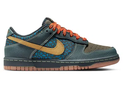 Pre-owned Nike Dunk Low Khaki Sneakers In Seaweed/ochre/cargo Khaki In Multi