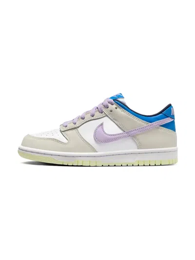 Nike Dunk Low "khaki/blue/pink" Sneakers In Neutral