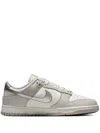 Nike Dunk Low Leather Sneakers In Gray